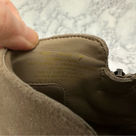 Calson Tan Suede Leather Ankle Boots 7.5 Brielle Water Resistant Casual Fall - Picture 8 of 8